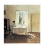 Woman Seated at a Table by a Window