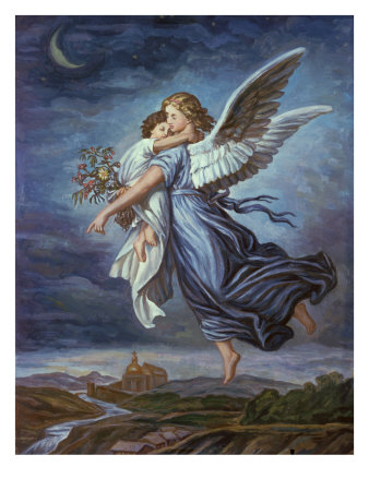 The Guardian Angel Giclee Print zoom view in room