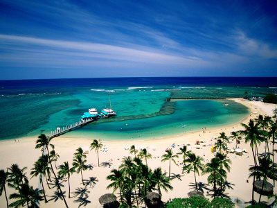 Beach Fronting the Hilton