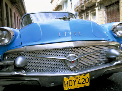 Buick Old American Car Havana Cuba West Indies Central America 