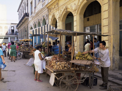 Street Market Old Havana Havana Cuba West Indies Central America 