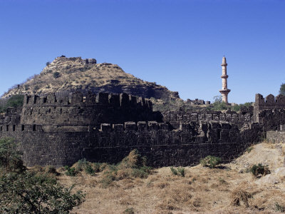 Daulatabad Fort and Chand Minar Near Aurangabad Maharashtra State 