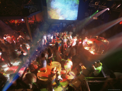 Young People Dance in the Hollywood Night Club at the Stalin Cinema 