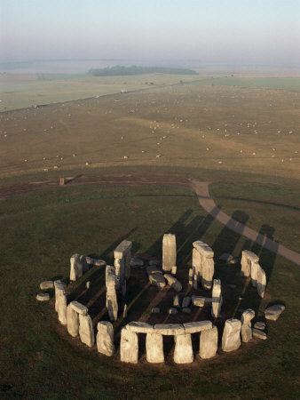 Aerial View of Stonehenge,