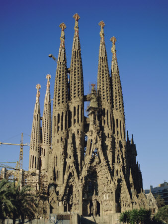La Sagrada Familia Gaudi Cathedral Barcelona Catalonia Cataluna 