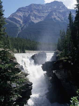 Athabasca Waterfall in Jasper National Park Alberta Canada Photographic 