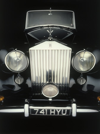 Front End of Old Rolls Royce Photographic Print zoom view in room
