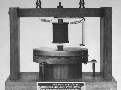 Alexander Graham Bell's First Telephone Instrument Premium Photographic