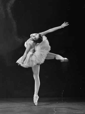 Ballerina Alicia Alonso in Attitude Renversee Position Premium Photographic 