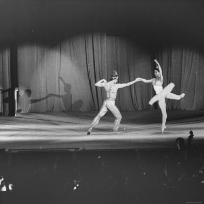 Margot Fonteyn and Rudolf Nureyev Performing at Pres