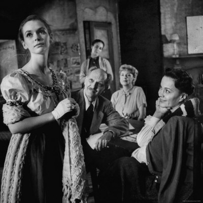 Susan Strasberg in Scene from the Play Diary of Anne Frank Premium 
