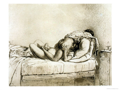 Couple Having Sex Plate 27 from Liebe Giclee Print zoom view in room