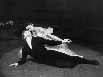 Rudolf Nureyev and Margot Fonteyn in Giselle England Photographic Print