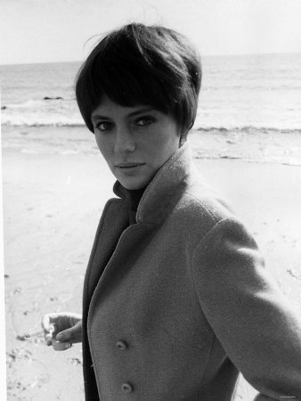 Actress Jacqueline Bisset on the Beach in Malibu in 1967 Photographic Print