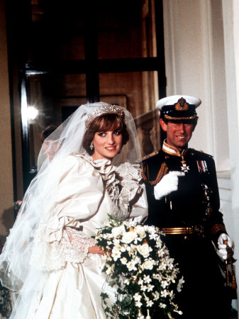 Wedding of Prince Charles and Lady Diana Spencer Arriving at Buckingham 
