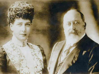 British Queen Alexandra of Denmark and British King Edward VII 