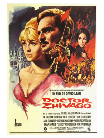 Doctor Zhivago Spanish Movie Poster 1965 Giclee Print zoom view in room