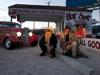 Billy F Gibbons ZZ Top Car Photographic Print zoom view in room