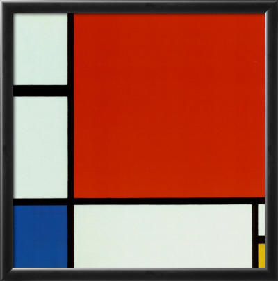 Composition with Red Blue Yellow Framed Print Composition with Red Blue Yellow Framed Print