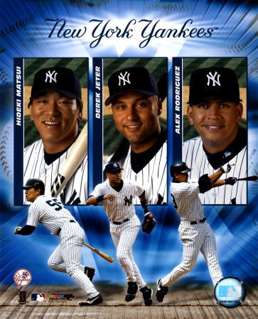2004 Yankees "Big3" - HITTERS Photograph 2004 Yankees "Big3" - HITTERS Photograph