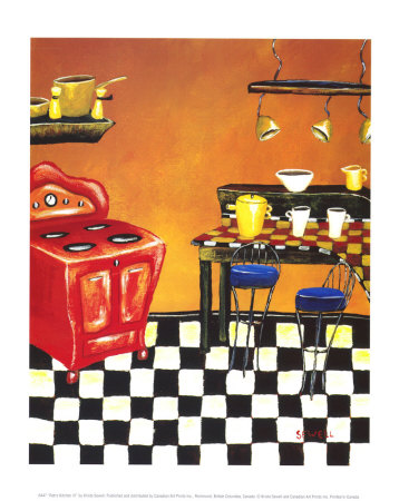 Retro Kitchen IV Print Retro Kitchen IV Print