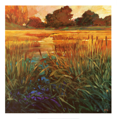 Golden Creek Print Golden Creek Print
