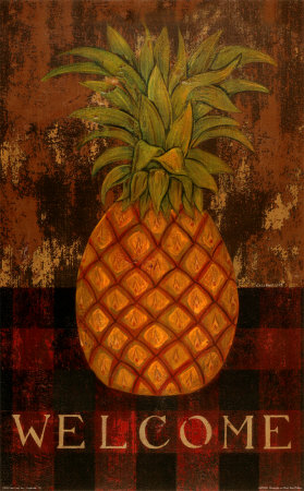 Pineapple on Plaid Print Pineapple on Plaid Print