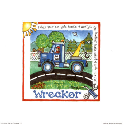 Wrecker Print Wrecker Print
