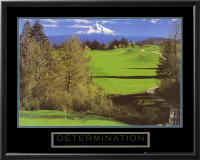 Determination - Golf Framed Print Determination - Golf Framed Print