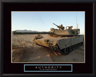 Authority - Tank Framed Print Authority - Tank Framed Print