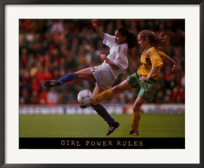 "Girl Power Rules Soccer" Framed Print