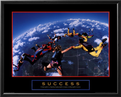 Success - Skydivers Framed Print Success - Skydivers Framed Print