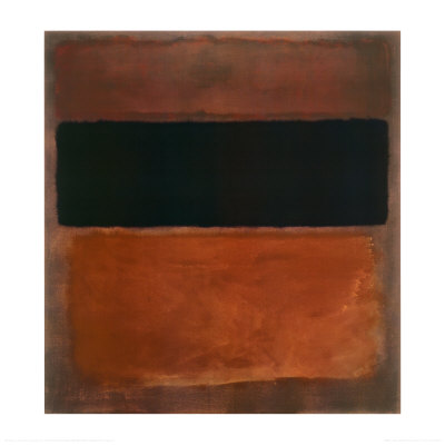 No. 10, Brown, Black, Sienna on Dark Wine, c.1963 Print No. 10, Brown, Black, Sienna on Dark Wine, c.1963 Print