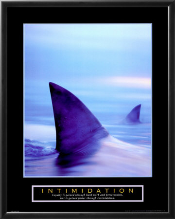 Intimidation - Sharks Framed Print Intimidation - Sharks Framed Print