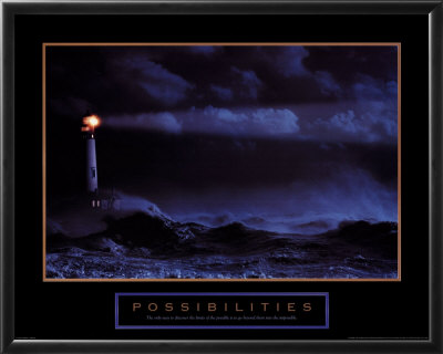 Possibilities - Lighthouse Framed Print Possibilities - Lighthouse Framed Print
