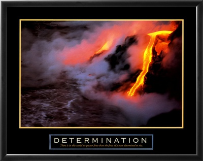 Determination - Lava Framed Print Determination - Lava Framed Print