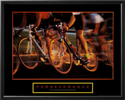 Perseverance - Cyclists Framed Print Perseverance - Cyclists Framed Print