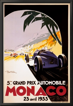 Monaco, 1933 Framed Print Monaco, 1933 Framed Print