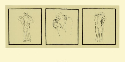 Love Couples, c.1905 Serigraph Love Couples, c.1905 Serigraph