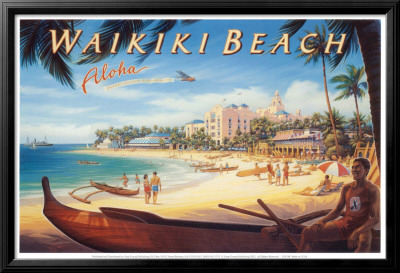 Waikiki Beach Framed Print Waikiki Beach Framed Print