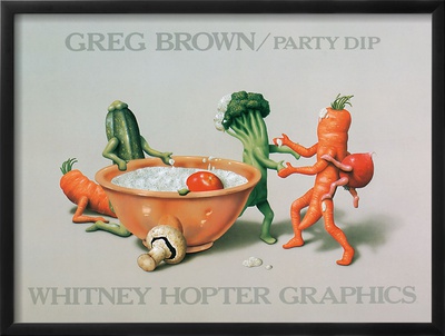 Party Dip Framed Print Party Dip Framed Print
