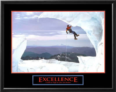 Excellence - Snow Climber Framed Print Excellence - Snow Climber Framed Print
