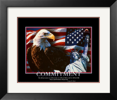 Patriotic Commitment Framed Print Patriotic Commitment Framed Print