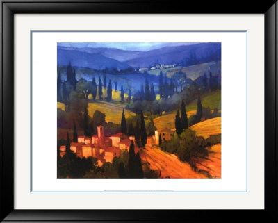Tuscan Valley View Framed Print Tuscan Valley View Framed Print