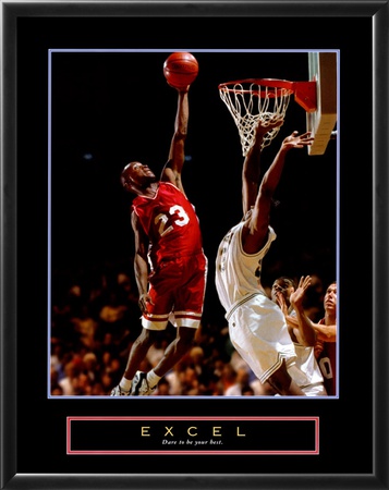 Excel - Basketball Framed Print Excel - Basketball Framed Print