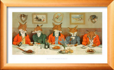 Mr Fox's Hunt Breakfast Framed Print Mr Fox's Hunt Breakfast Framed Print