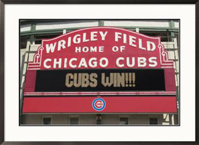 Cubs Win! Framed Poster Cubs Win! Framed Poster