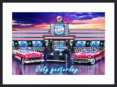 Fifties Diner Framed Poster Fifties Diner Framed Poster