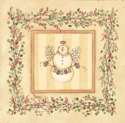 Angel Snowman Print Angel Snowman Print