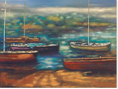 Morning Calm II Stretched Canvas Print Morning Calm II Stretched Canvas Print